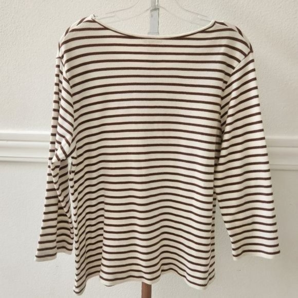TURKEY KNIT TOP Serengeti striped embellished Striped Top size Medium - Picture 6 of 6
